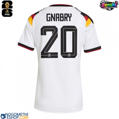 Ženski Nogometni dresi Nemčija Serge Gnabry #20 Domači SP 2026 Kratek Rokav